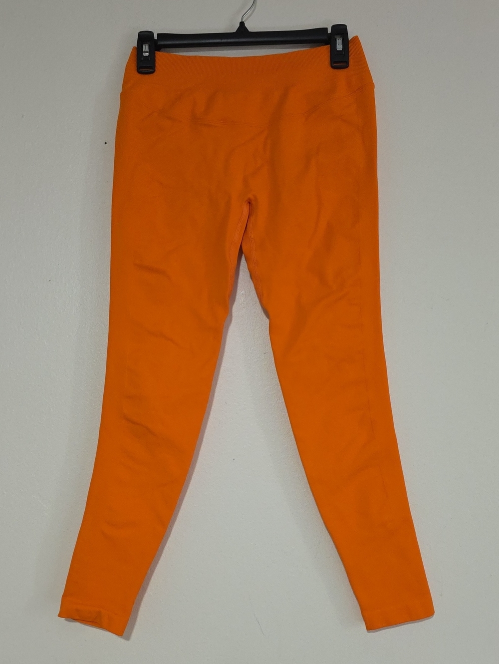 Women's High-Waist Orange Stretch Leggings